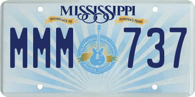MS license plate MMM737