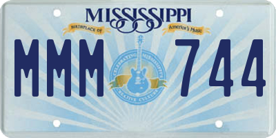 MS license plate MMM744