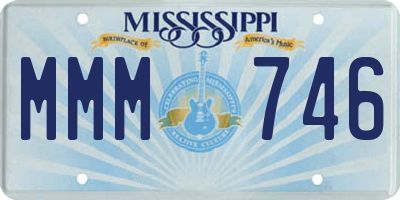 MS license plate MMM746