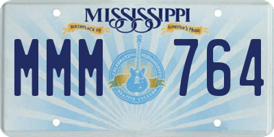 MS license plate MMM764