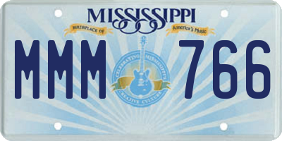 MS license plate MMM766