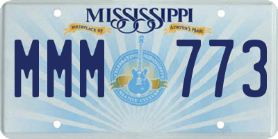 MS license plate MMM773