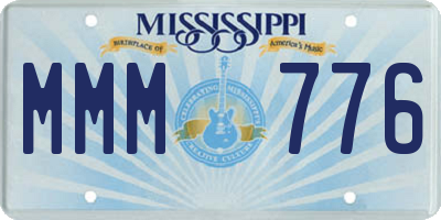 MS license plate MMM776