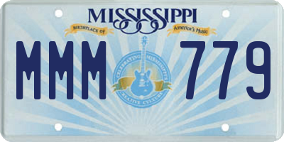 MS license plate MMM779