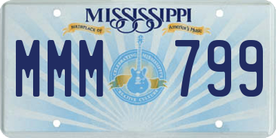 MS license plate MMM799