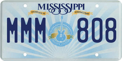MS license plate MMM808