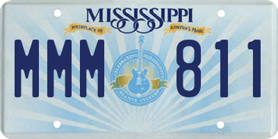MS license plate MMM811