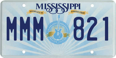MS license plate MMM821
