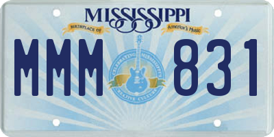 MS license plate MMM831