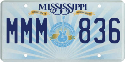 MS license plate MMM836
