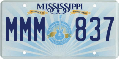 MS license plate MMM837