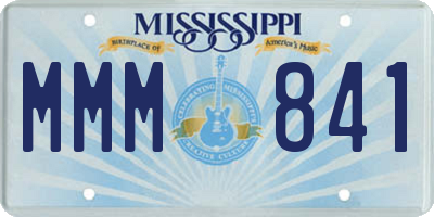 MS license plate MMM841