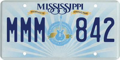 MS license plate MMM842