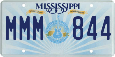 MS license plate MMM844