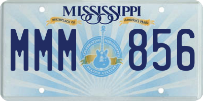 MS license plate MMM856