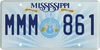 MS license plate MMM861
