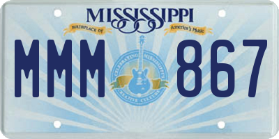 MS license plate MMM867