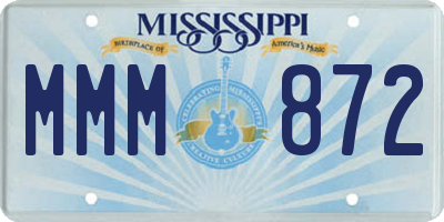 MS license plate MMM872