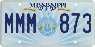 MS license plate MMM873