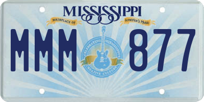MS license plate MMM877