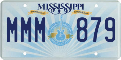 MS license plate MMM879