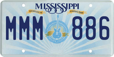 MS license plate MMM886