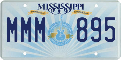 MS license plate MMM895