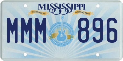 MS license plate MMM896