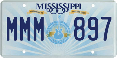 MS license plate MMM897