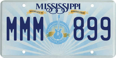 MS license plate MMM899