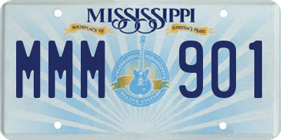 MS license plate MMM901