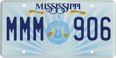 MS license plate MMM906