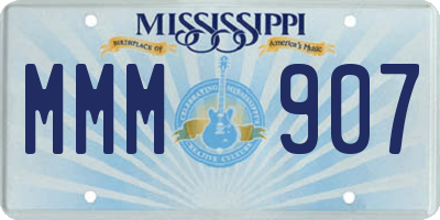 MS license plate MMM907