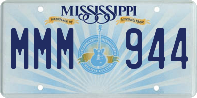 MS license plate MMM944