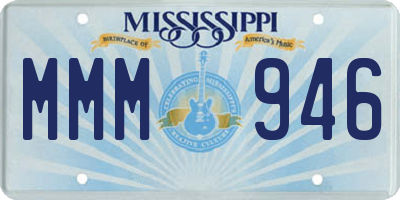 MS license plate MMM946