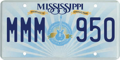 MS license plate MMM950