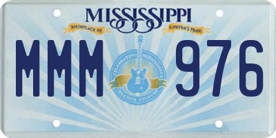 MS license plate MMM976