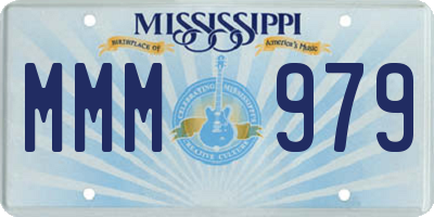 MS license plate MMM979