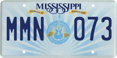 MS license plate MMN073