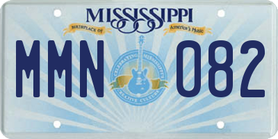 MS license plate MMN082