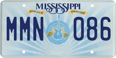 MS license plate MMN086