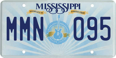 MS license plate MMN095