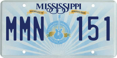 MS license plate MMN151