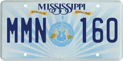 MS license plate MMN160