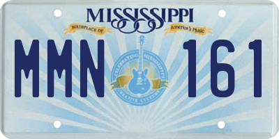 MS license plate MMN161