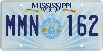 MS license plate MMN162