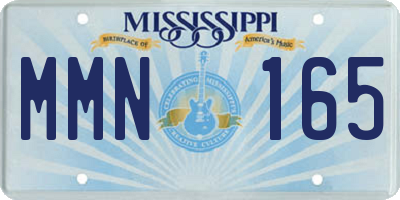 MS license plate MMN165