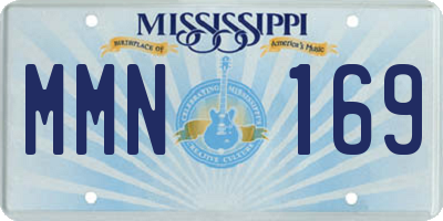 MS license plate MMN169