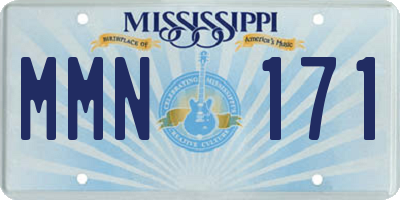 MS license plate MMN171