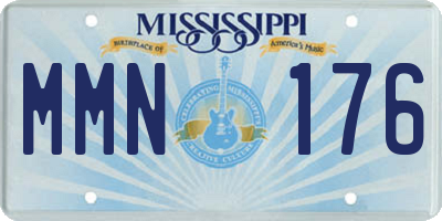 MS license plate MMN176